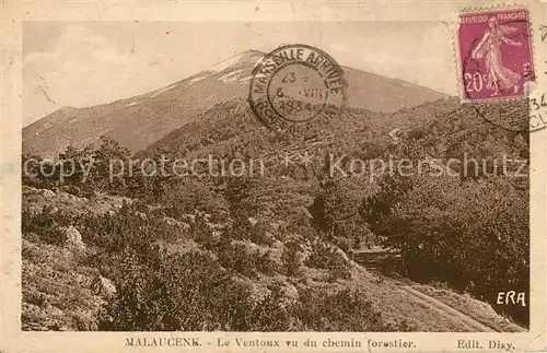 AK / Ansichtskarte Malaucene Le Ventoux vu du chemin forestier Kat. Malaucene