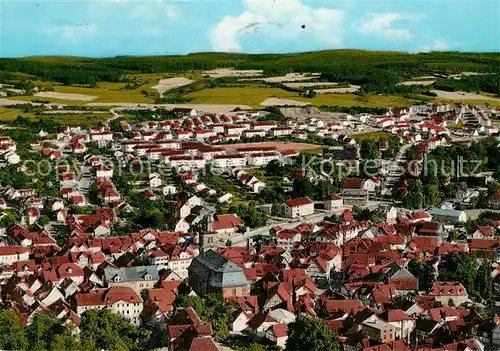 AK / Ansichtskarte Lauterbach Hessen Fliegeraufnahme mit Vogelsberg Kat. Lauterbach (Hessen)