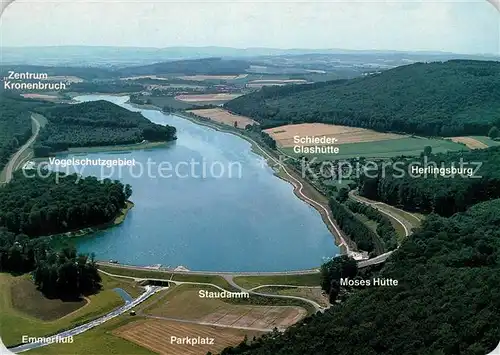 Schieder Schwalenberg Emmerstausee Fliegeraufnahme  Kat. Schieder Schwalenberg