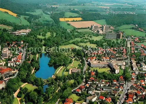 AK / Ansichtskarte Bad Salzuflen Fliegeraufnahme Kurpark Kurliniken Kat. Bad Salzuflen