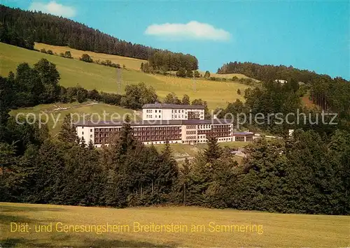 AK / Ansichtskarte Breitenstein Niederoesterreich Diaet Genesungsheim Kat. Breitenstein Semmering