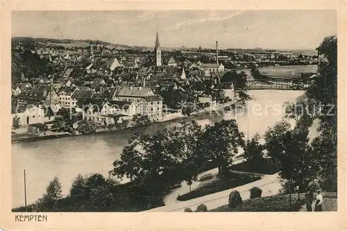 Kempten Allgaeu Panorama Kat. Kempten (Allgaeu)