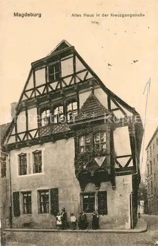 Magdeburg Altes Haus in der Kreuzgangstrasse Kat. Magdeburg