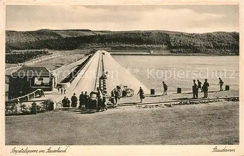 Sorpetalsperre Staumauer Kat. Sundern (Sauerland)