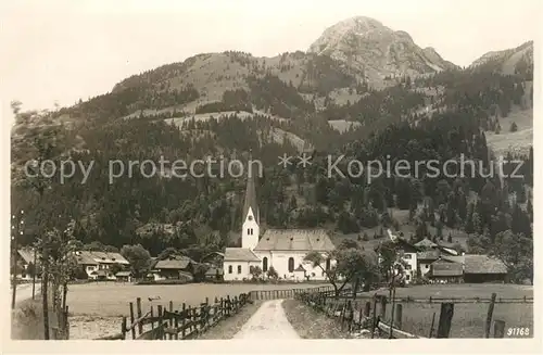 Bayrischzell mit Wendelstein Kat. Bayrischzell