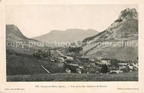 Salins les Bains Vue prise des hauteurs de Bracon Kat. Salins les Bains