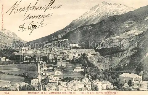 Briancon et Sainte Catherine Ville la plus elevee de l Europe Kat. Briancon