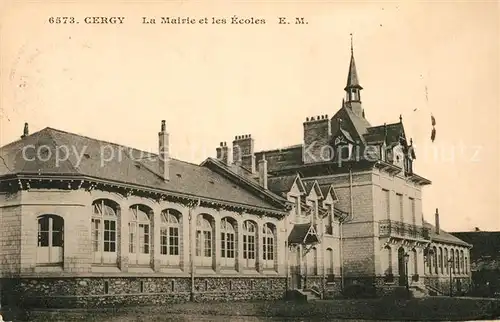 Cergy La Mairie et les Ecoles Kat. Cergy