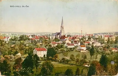 Bad Hall Oberoesterreich Stadtpanorama mit Kirche Kat. Bad Hall