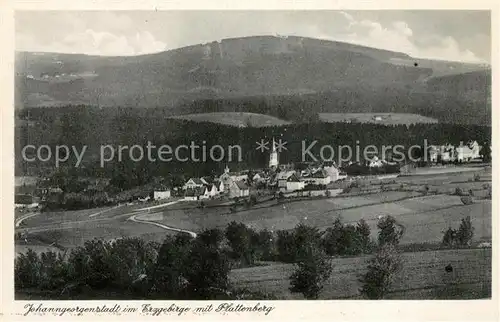 Johanngeorgenstadt Landschaftspanorama mit Plattenberg Kat. Johanngeorgenstadt