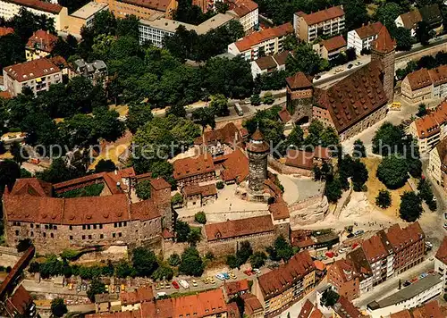 AK / Ansichtskarte Nuernberg Fliegeraufnahme Kaiserburg Kat. Nuernberg