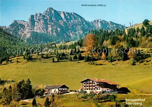 AK / Ansichtskarte Rottau Chiemgau Cafe Berggasthof ADersberg Gedererwand Kat. Grassau