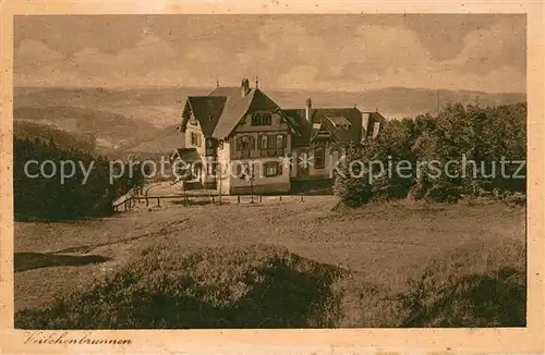 AK / Ansichtskarte Oberhof Thueringen Waldhaus zum Veilchenbrunnen Kat. Oberhof Thueringen