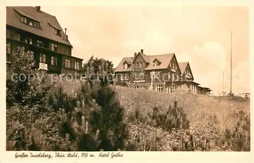 AK / Ansichtskarte Grosser Inselsberg Hotel Gotha Kat. Brotterode