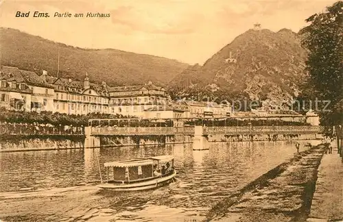 AK / Ansichtskarte Bad Ems Partie am Kurhaus Kat. Bad Ems