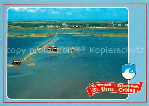 AK / Ansichtskarte Peter Ording St Fliegeraufnahme Kat. Sankt Peter Ording