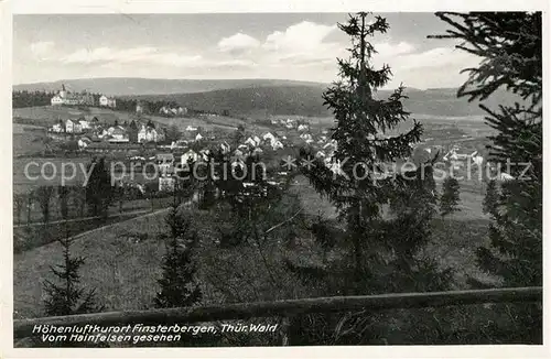 AK / Ansichtskarte Finsterbergen Blick vom Hainfelsen Kat. Finsterbergen Thueringer Wald