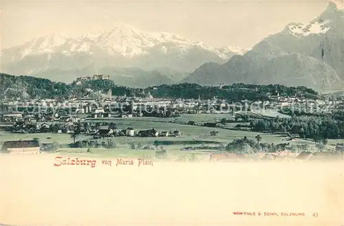 AK / Ansichtskarte Salzburg Oesterreich Blick von Maria Plain Kat. Salzburg