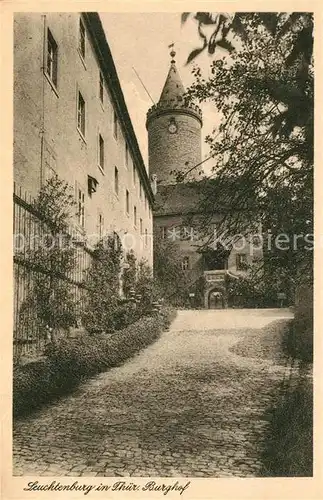 AK / Ansichtskarte Kahla Thueringen Die Leuchtenburg Burghof Kat. Kahla Thueringen