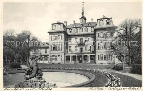 AK / Ansichtskarte Frankfurt Hoechst Main Rathaus Bolongaro Palast