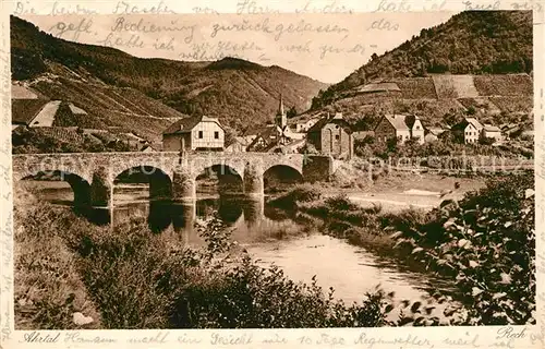 AK / Ansichtskarte Ahrtal Panorama Ahrbruecke Kat. Bad Neuenahr Ahrweiler