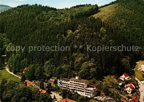 AK / Ansichtskarte Bad Lauterberg Fliegeraufnahme Kneipp Sanatorium von Placky Kat. Bad Lauterberg im Harz