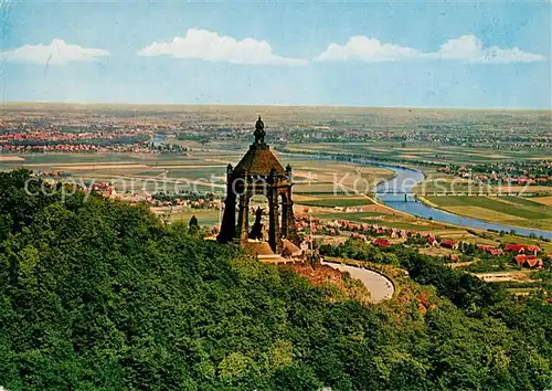 Porta Westfalica Kaiser Wilhelm Denkmal Wittekindsberg Minden Kat. Porta Westfalica