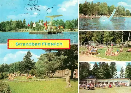 Schneeberg Erzgebirge Strandbad Filzteich Kat. Schneeberg