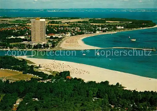 Travemuende Ostseebad Fliegeraufnahme Kat. Luebeck