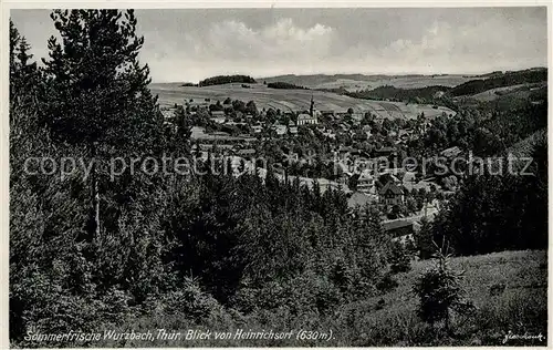 Wurzbach Blick von Heinrichsort Kat. Wurzbach