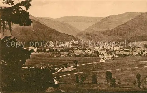 Tabarz Panorama Kat. Tabarz Thueringer Wald