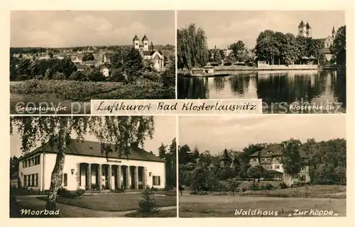 Bad Klosterlausnitz Panorama Klosterteich Moorbad Waldhaus Zur Koeppe Kat. Bad Klosterlausnitz