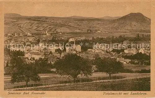 Bad Neuenahr Ahrweiler Totalansicht mit Landskron Kat. Bad Neuenahr Ahrweiler