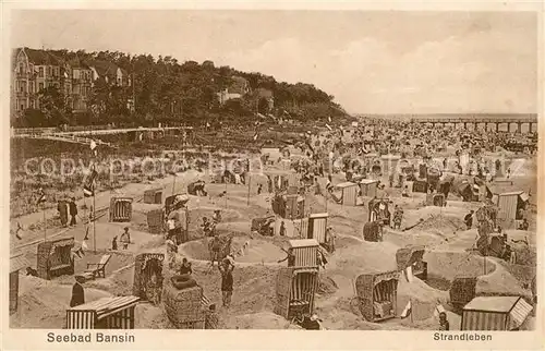 Bansin Ostseebad Strandleben Kat. Heringsdorf