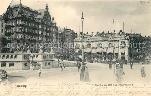 AK / Ansichtskarte Hamburg Hamburger Hof und Alsterpavillon Kat. Hamburg