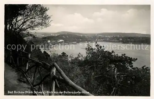 AK / Ansichtskarte Bad Buckow Maerkische Schweiz Panorama Blick von der Bollersdorfer Hoehe Kat. Buckow Maerkische Schweiz