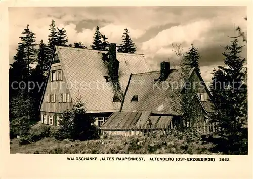 AK / Ansichtskarte Altenberg Dippoldiswalde Waldschaenke Altes Raupennest Kat. Altenberg