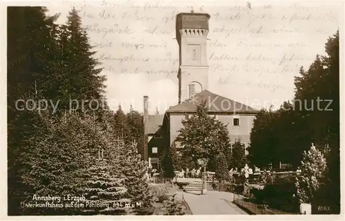 AK / Ansichtskarte Annaberg Buchholz Erzgebirge Unterkunftshaus auf dem Poehlberg Kat. Annaberg