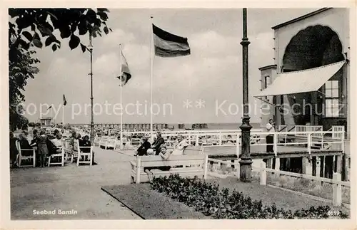 AK / Ansichtskarte Bansin Ostseebad Seebruecke Restaurant Kat. Heringsdorf