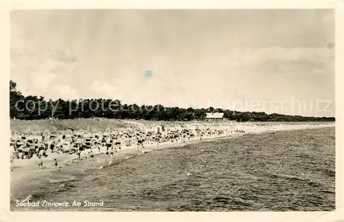 AK / Ansichtskarte Zinnowitz Ostseebad Strand