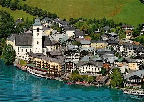 AK / Ansichtskarte Wolfgang Wolfgangsee St Fliegeraufnahme Kat. St. Wolfgang im Salzkammergut