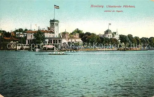 Uhlenhorst Faehrhaus waehrend der Regatta Kat. Hamburg