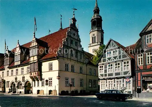 AK / Ansichtskarte Celle Niedersachsen Rathaus Stadtkirche Kat. Celle