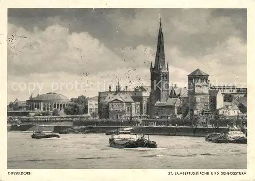 AK / Ansichtskarte Duesseldorf Lambertuskirche Schlossturm Kat. Duesseldorf