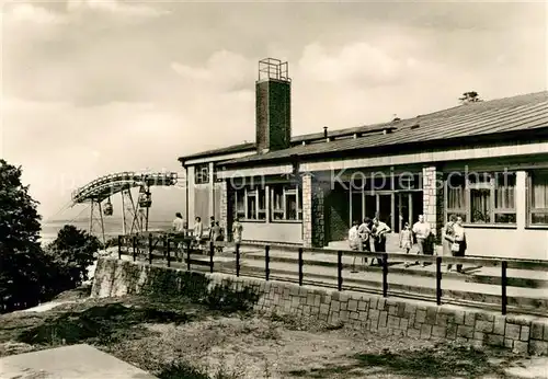 AK / Ansichtskarte Thale Harz Personenschwebebahn Bergstation Hexentanzplatz Kat. Thale