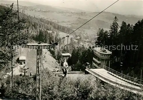 AK / Ansichtskarte Klingenthal Vogtland Grosse Aschbergschanze Sessellift Kat. Klingenthal Sachsen