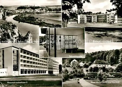 AK / Ansichtskarte Abbach Bad Rheumakrankenhaus Haus Waldfrieden Panorama Kat. Bad Abbach