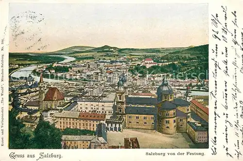 AK / Ansichtskarte Salzburg Oesterreich Blick von der Festung Kat. Salzburg