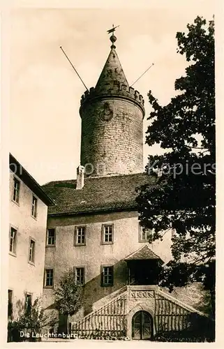 AK / Ansichtskarte Kahla Thueringen Die Leuchtenburg Im Burghof Kat. Kahla Thueringen