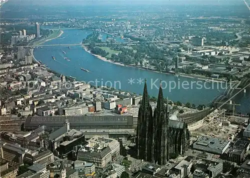 AK / Ansichtskarte Koeln Rhein Fliegeraufnahme Kat. Koeln